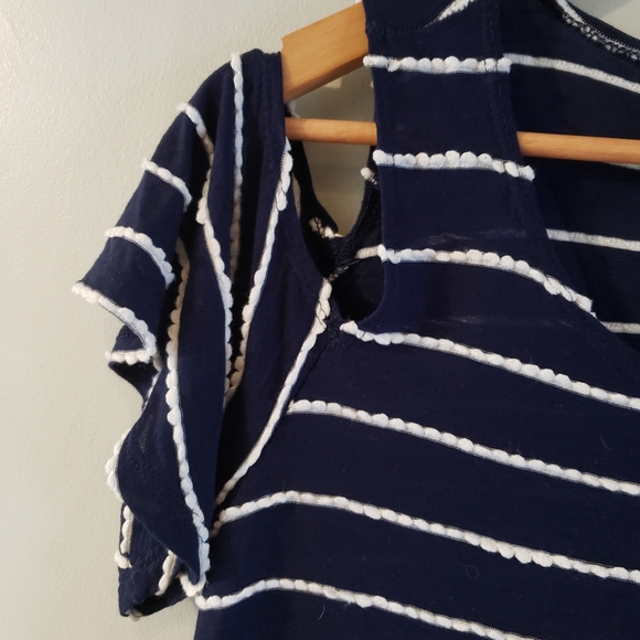 Bobeau Cold Shoulder Top S - Picture 3 of 6